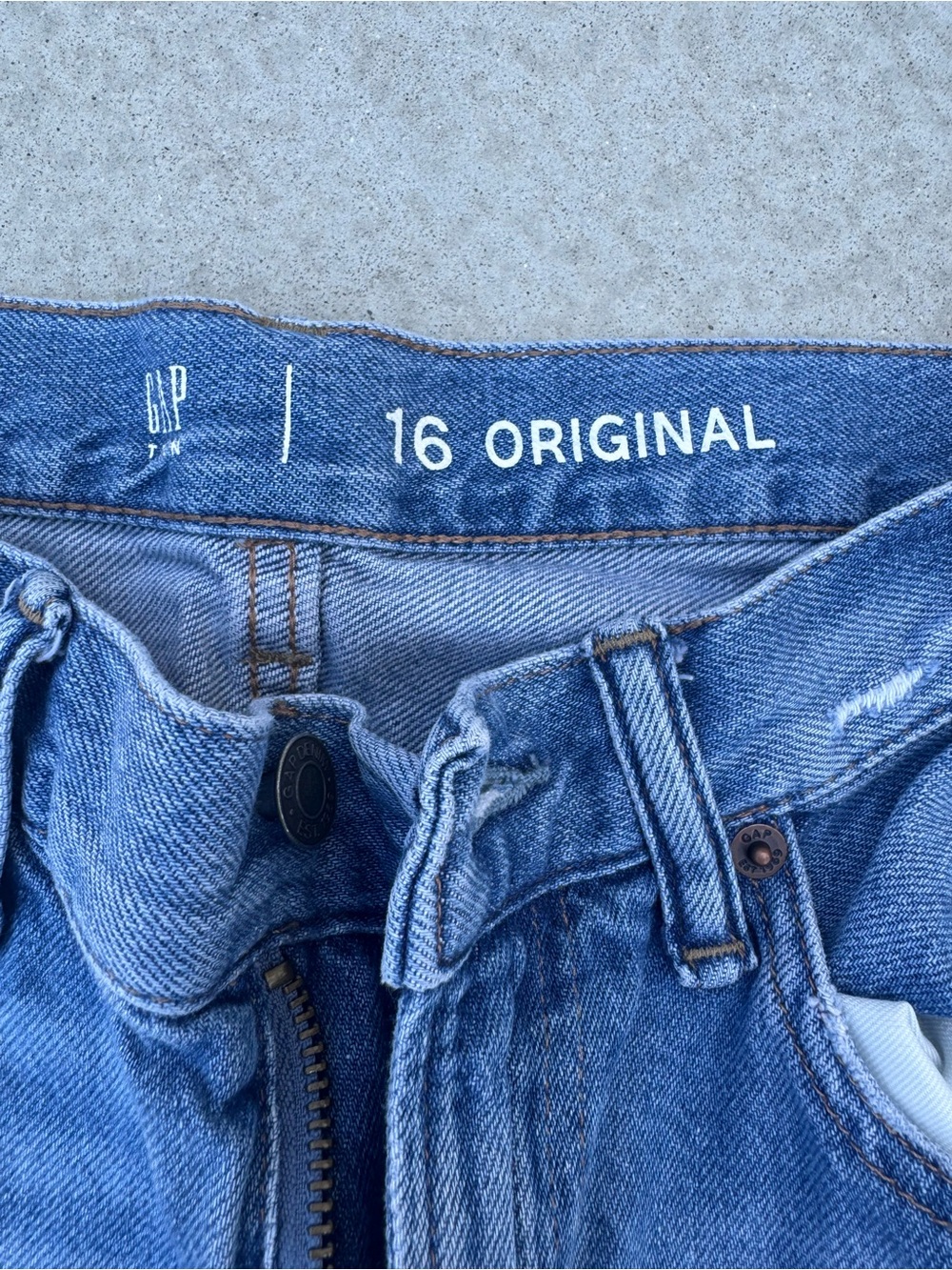GAP teen light blue denim jeans - 16 Original x 3 pairs + 2 freebies
